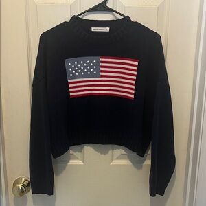 Moon & Madison Navy Flag Sweater